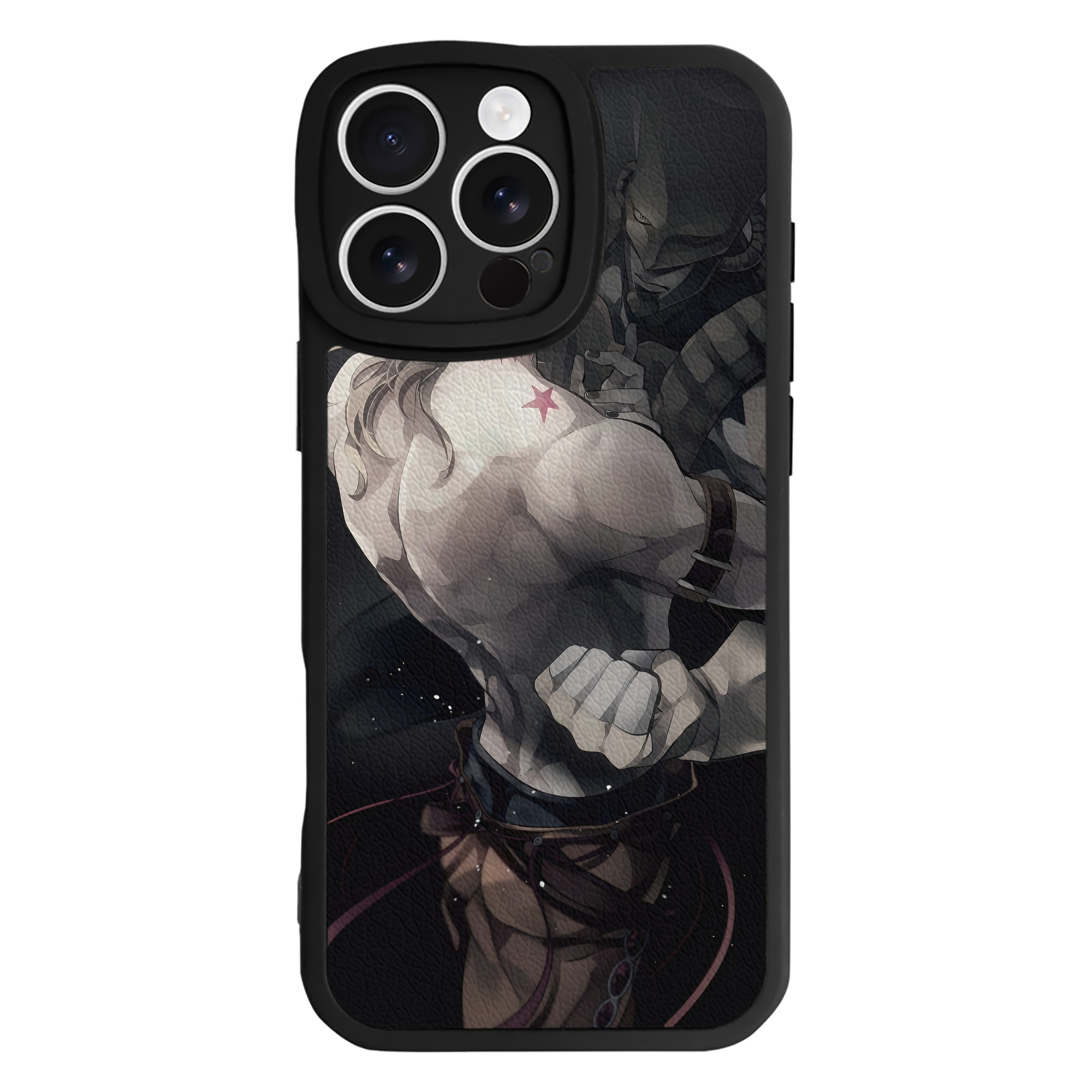 （画像用） ジョジョの奇妙な冒険 JoJo's Bizarre Adventure 【iPhone 16シリーズ対応】シリコンスマホケース（レザー調） 材質：シリコン